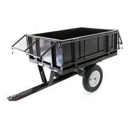 Kippiperävaunu 166,5 x 77,5 x 106 cm, 300 kg, ratsastajaleikkurille ja ATV:lle, irrotettavat sivuseinät