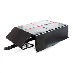 Kippiperävaunu 166,5 x 77,5 x 106 cm, 300 kg, ratsastajaleikkurille ja ATV:lle, irrotettavat sivuseinät