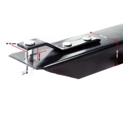 Kippiperävaunu 166,5 x 77,5 x 106 cm, 300 kg, ratsastajaleikkurille ja ATV:lle, irrotettavat sivuseinät