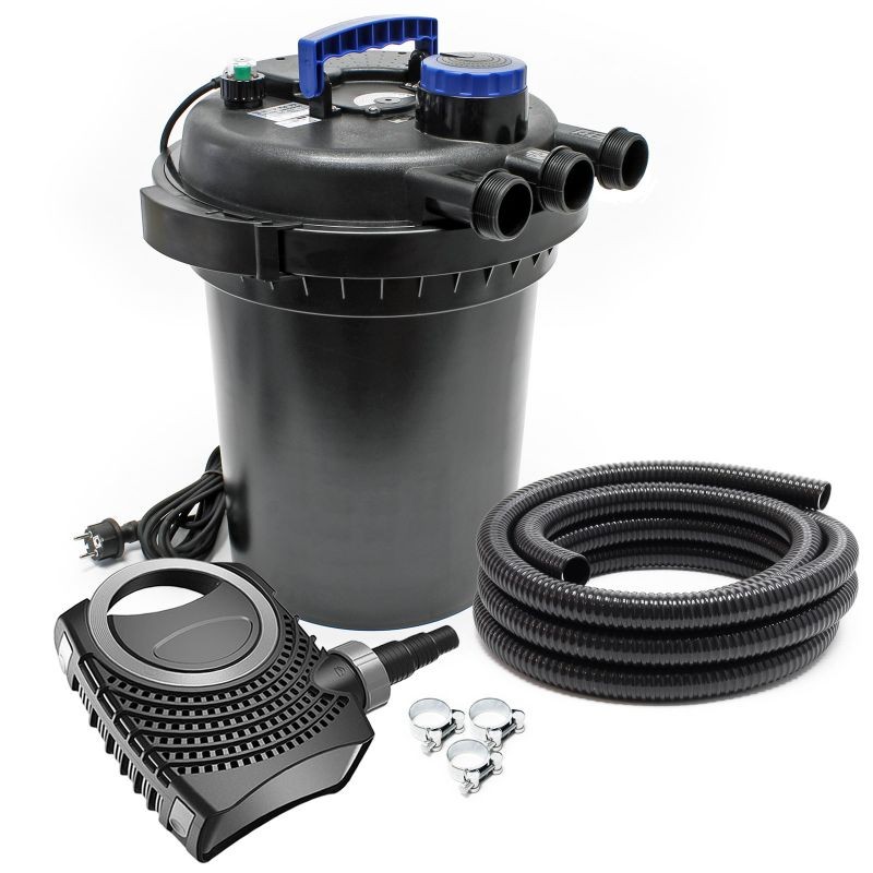 SunSun CPF-250 painesuodatinsetti 10000 l, 11W UVC, NEO-6000 SuperECO pumppu 6000 l/h, 5m letku 38 mm