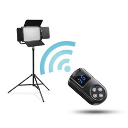 Walimex pro Niova 900 Plus Daylight LED-paneeli, WT-806 jalusta ja 2 NP-F akkua