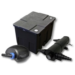 SunSun lampisuodatinsetti: CBF-350 12000 l, CTF-3800 SuperECO-pumppu 3600 l/h, CUV-224 UV-selkeytin 24 W