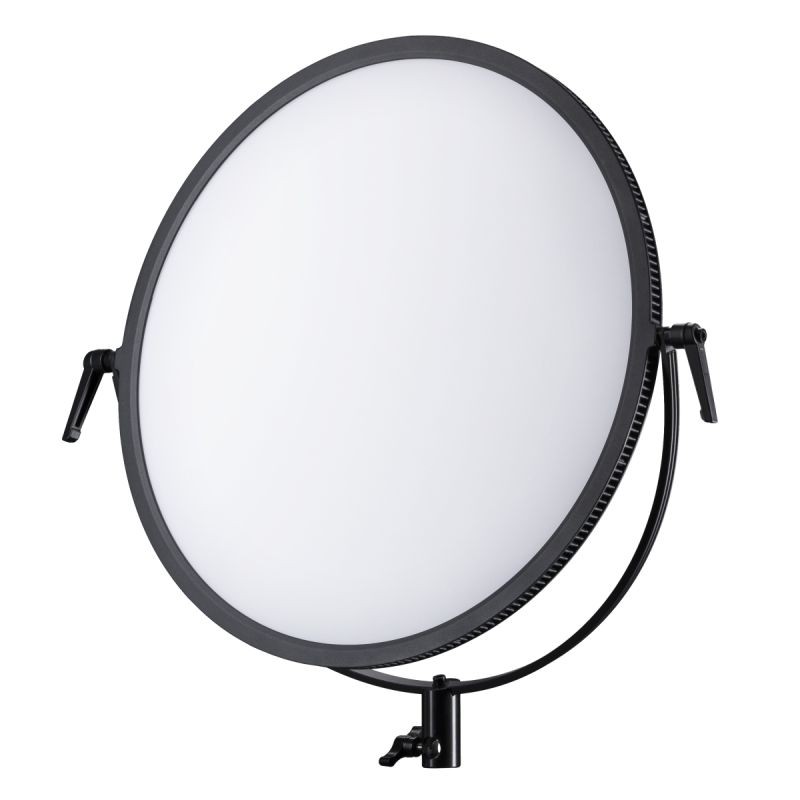Walimex pro Soft LED 700 Round Bi-Color LED-paneelivalaisinsetti 60 W, 3200–5600 K, jalustalla ja akuilla