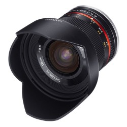 Samyang 12mm f/2.0 MFT laajakulmaobjektiivi, manuaalinen tarkennus, musta