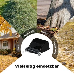 Lehtikerääjä 120 cm, 415 l, ratsastaville leikkureille ja ATV-ajoneuvoille