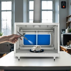 XPOtool Airbrush-poistojärjestelmä vesisuodattimella 11 m³/min, LED-valaistus