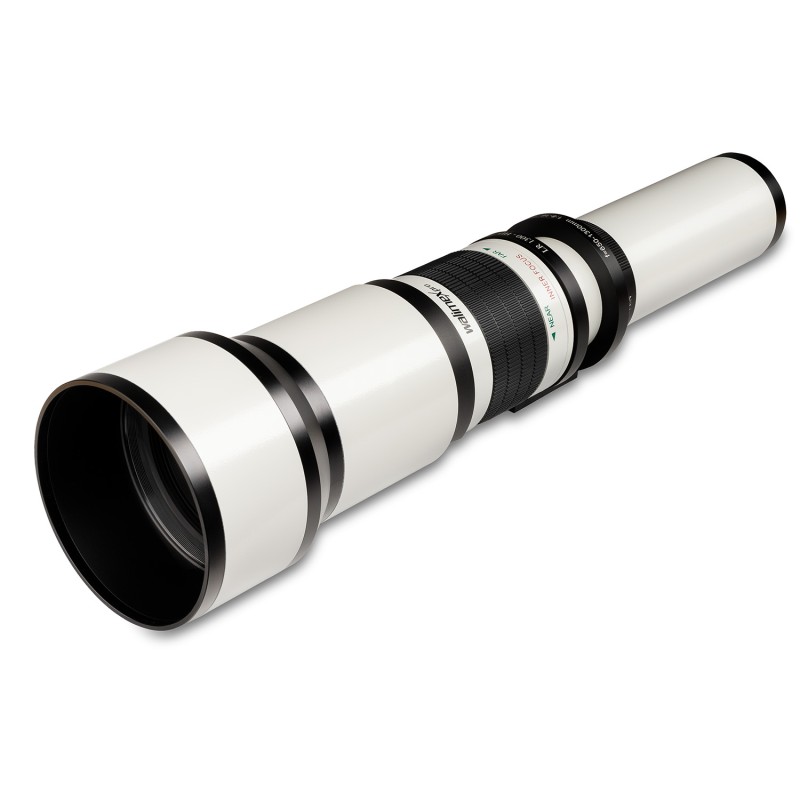 Walimex pro Telezoom-objektiivi 650-1300mm 1:8-16 Canon RF, manuaalitarkennus, täyskenno ja APS-C