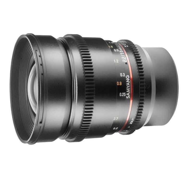 Samyang MF 16mm f/2.0 APS-C laajakulmaobjektiivi Sony E -kiinnityksellä
