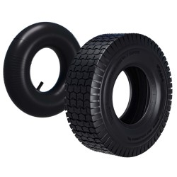 Ajettavan ruohonleikkurin rengas 16x6 50 8 4 PR sisärengas ja suora venttiili