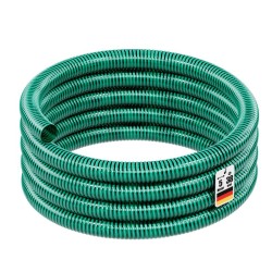 PVC-vahvisteinen imu- ja paineletku 38 mm, 5 m, vihreä