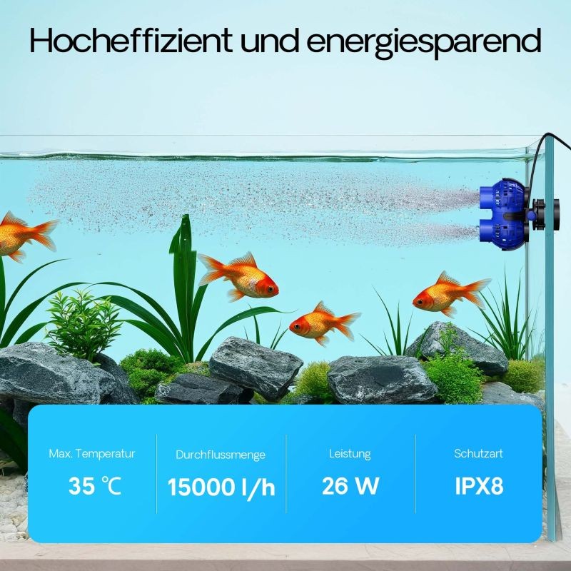 SunSun JVP-232 virtauspumppu 15 000 l/h 26 W, 2 kääntyvää suutinta
