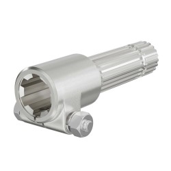 Voimanottoakselin adapteriholkki 160 mm 6 uraa 21 hammasta AISI 1045 teräs