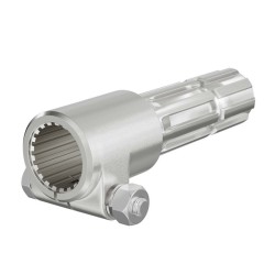 PTO akselin adapteriholkki 160 mm 21 uraa ulosakseli 8 32x38x6 AISI 1045 teräs