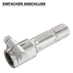PTO-akselin adapteriholkki 160 mm, 21 uraa, ulosakseli 8-32x38x6, AISI 1045 -teräs