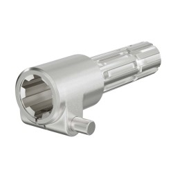 Voimanottoakselin adapteriholkki 160 mm 6 hammasta 8 32x38x6 AISI 1045 teräs