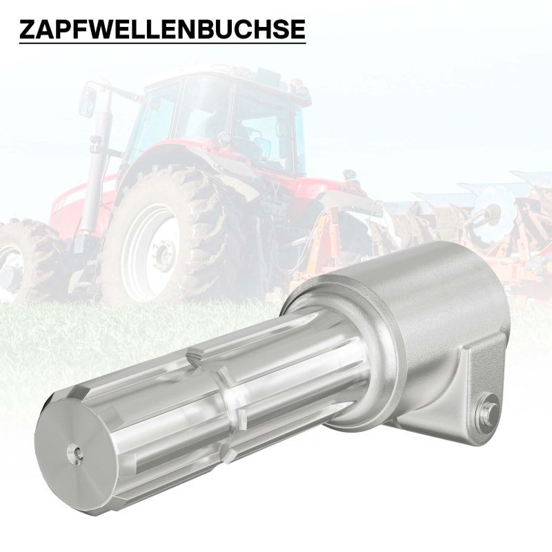 Voimanottoakselin (PTO) adapteriholkki 165 mm, 21 hammasta, ulosakseli 8-32x38x6, AISI 1045 -teräs