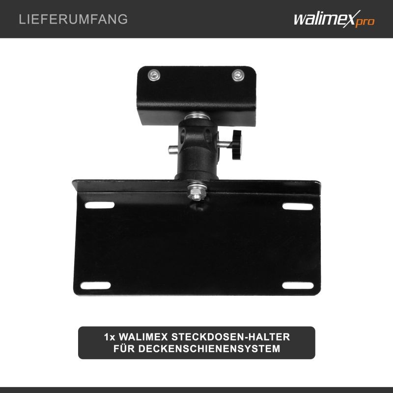 Walimex pistorasiateline kattokiskojärjestelmään 200 x 40 x 170 mm, musta