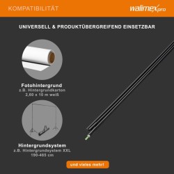 Walimex painotanko taustoille 280 cm musta