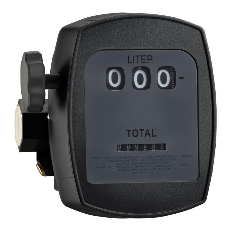 Virtausmittari dieselille, rypsiöljylle ja lämmitysöljylle, 10-60 l/min, 3 bar, 32 mm, 1 % poikkeama