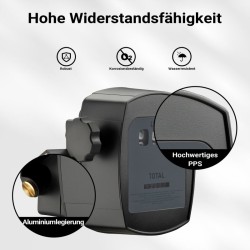Virtausmittari dieselille, rypsiöljylle ja lämmitysöljylle, 10-60 l/min, 3 bar, 32 mm, 1 % poikkeama