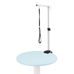Fudajo Trimmauspöydän varsi, ruostumaton teräs, korkeus 565–980 mm, kiinnitin 15–50 mm, silmukalla