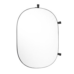 Walimex pro Taitettava valkoinen fototausta 150 x 200 cm, kuljetuspussilla ja kiinnityslenkillä