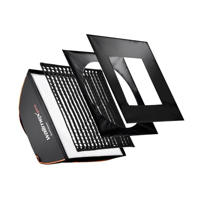 Walimex pro Softbox Orange Line striplight 30 x 120 cm, 360° käännettävä, diffuusorit ja kuljetuslaukku