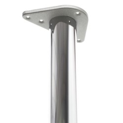Säädettävät pöydänjalat 4 kpl, ruostumaton teräs, Ø 60 mm, 710 mm, kromi