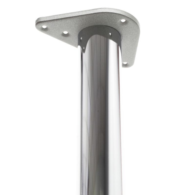 Säädettävät pöydänjalat 4 kpl, ruostumaton teräs, Ø 60 mm, 710 mm, kromi