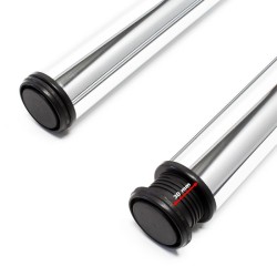 Säädettävät pöydänjalat 4 kpl, ruostumaton teräs, Ø 60 mm, 710 mm, kromi