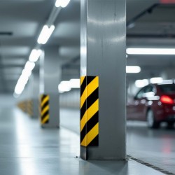 Autotallin seinäsuojat 400 x 75 x 20 mm, 8 kpl, itsetahmeava EVA-materiaali