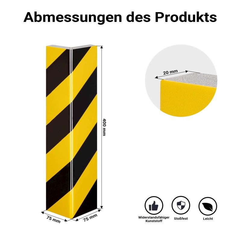 Autotallin seinäsuojat 400 x 75 x 20 mm, 8 kpl, itsetahmeava EVA-materiaali