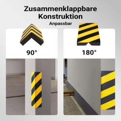 Autotallin seinäsuojat 400 x 75 x 20 mm, 8 kpl, itsetahmeava EVA-materiaali
