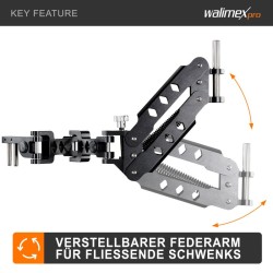 Walimex pro StabyBalance -setti, liivi ja jousivarsi, max. 4 kg