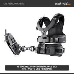 Walimex pro StabyBalance -setti, liivi ja jousivarsi, max. 4 kg