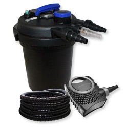 SunSun CPF 180 lampisuodatinsetti 6000 l 11 W UV C NEO 8000 SuperECO pumppu 8000 l h 25 m letku 25 mm