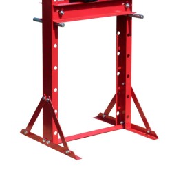 Hydraulinen prässi 20 t 500 mm teräs painemittari punainen