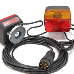 Magneettikiinnitteiset perävaunun takavalot 7 napainen 7 5 m kaapeli 2 kpl