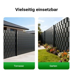 Näkösuojanauhat antrasiitti PVC 35 m x 19 cm 650 g m 20 kpl kiinnitysklipsiä