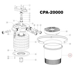 SunSun CPF 20000 painesuodattimen suodatinastia varaosa
