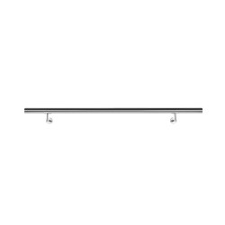 Kaide V2A-ruostumaton teräs 100 cm, hopea, 42 mm, 2 kpl kiinnikkeet