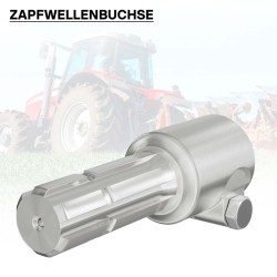 PTO-adapteriholkki 175 mm, 45,5 mm / 34,87 mm, 6 uraa / 6 hammasta, AISI 1045 -teräs