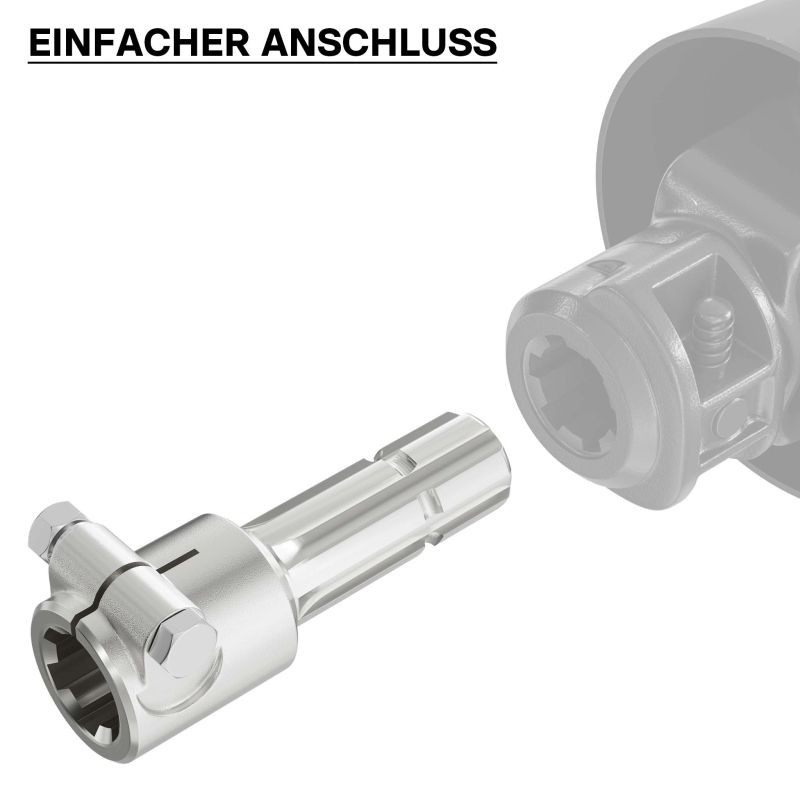 PTO-adapteriholkki 175 mm, 45,5 mm / 34,87 mm, 6 uraa / 6 hammasta, AISI 1045 -teräs