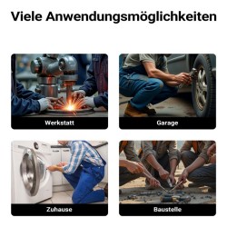 Kierteinmittari pultteihin ja muttereihin, 28 kierrekokoa, metriset ja tuumakierteet