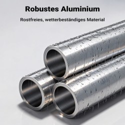 Säädettävät pressutuet perävaunulle, 2 kpl, alumiini, 108–150 cm