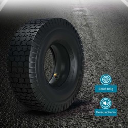 Rengassarja ratsastajaleikkurille 16x6.50-8 4 PR, sisärengas ja kulmaventtiili