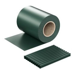 Näkösuojanauhat, 35 m x 19 cm, vihreä, PVC 650 g/m², 20 kpl kiinnitysklipsit