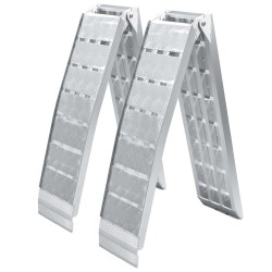 Taitettavat alumiiniset ajorampit 2 kpl, 228 cm, 1360 kg, moottoripyörille ja mönkijöille (ATV)