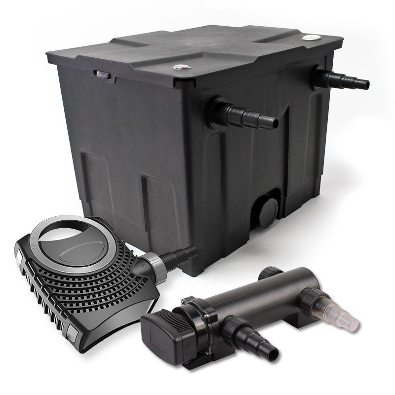 SunSun lampisuodatinsetti: CBF-350 suodatin 12000 l, NEO7000 pumppu 7000 l/h, CUV-318 UVC-lamppu 18 W