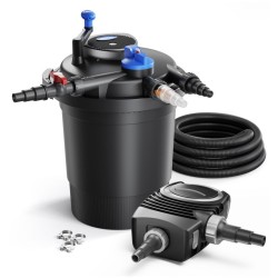 SunSun CPF 10000 lampisuodatinsetti 10000 l 11 W UV C NEO 3800 SuperECO pumppu 3600 l h 5 m letku 38 mm